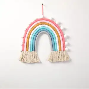 Elegante decoración de pared Bohemia, último diseño, macramé tejido a mano, tela colorida para todas las estaciones, estilo clásico para la decoración de la habitación del hogar - Product Image 1