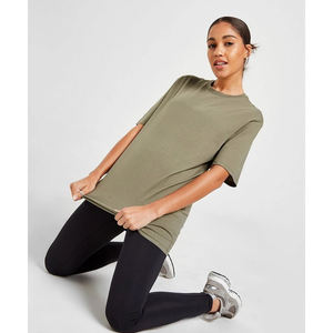 T-shirt personnalisé pour femme en coton premium léger, coupe classique, respirant, pour un usage quotidien décontracté, haut tendance - Product Image 2