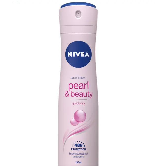 Дезодорант-спрей Nivea Pearl And Beauty, гладкий и красивый Подмышечный спрей, 150 мл x 12 шт.
