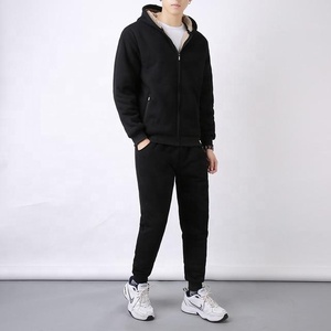 Bán Buôn Mùa Đông Người Đàn Ông Sweatsuits Lông Cừu Lót Người Đàn Ông Ấm Áp Tracksuit Mùa Đông Người Đàn Ông Trống Thiết Kế Bộ Đồ Thể Thao Thoáng Khí Giản Dị Bộ - Product Image 3