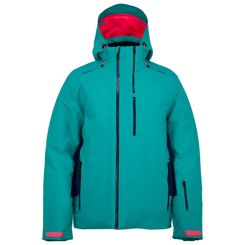 Blouson de Ski étanche pour hommes, veste à coque souple de haute qualité avec fermeture éclair,