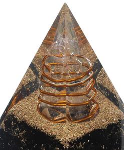Orgone Turmalina negra Pirámide Nubia Armonía Energía Orgonita Reiki cristal curativo Nubian Mayorista Suministro - Product Image 3