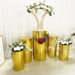 White Pillar Pedestal Round <strong>Plinth</strong> <strong>Stand</strong> for Wedding Party Event - Product Image 6