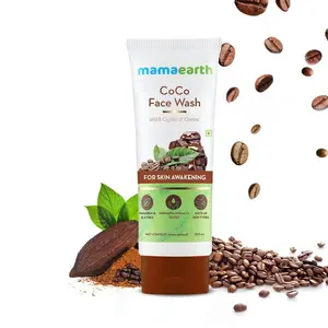 MAMA EARTH ผลิตภัณฑ์ล้างหน้าโกโก้พร้อมกาแฟและโกโก้สำหรับการกระตุ้นผิว100Ml-Coffee Face Wash เพื่อผิวกระจ่างใส