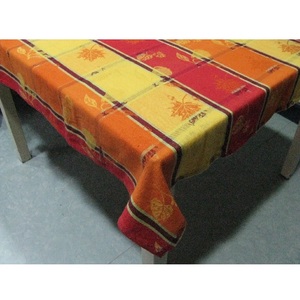 Mantel de algodón 100% orgánico con estampado a rayas modernas, tela de mesa certificada, nuevo diseño - Product Image 4