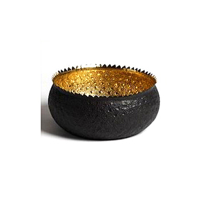 Bol de service rond décoratif en acier, outil en acier plaqué cuivre pour usage domestique et plateau de table, bol à salade, bol de service rond - Product Image 5