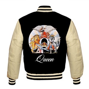 แจ็กเก็ตเบสบอลสำหรับผู้ชายโอเวอร์ไซส์ผ้าวูลทำจากผ้าวูลระบายอากาศได้ดีกันลมงานปักออกแบบได้ตามต้องการสำหรับฤดูหนาว - Product Image 4