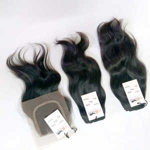 มัดผมมนุษย์ผมหยิกธรรมชาติดิบของอินเดียผมหยิกแบบ13X6 13X4ส่วนหน้าผากเป็นลูกไม้ใส6X6 5X5 4X4 - Product Image 4