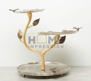 Vente chaude De Mariage Décor Gâteau De Service Stand Nouveau Moderne Rond Cristal Perlé En Métal Grand Designer Gâteau Stand Dans Le Prix Le Plus Bas - Product Image 4