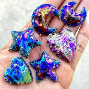 Meilleure qualité cristaux Angle Aura noir obsidienne pointe de flèche lune forme gros pointe de flèche cristal noir obsidienne lunes à vendre - Product Image 3