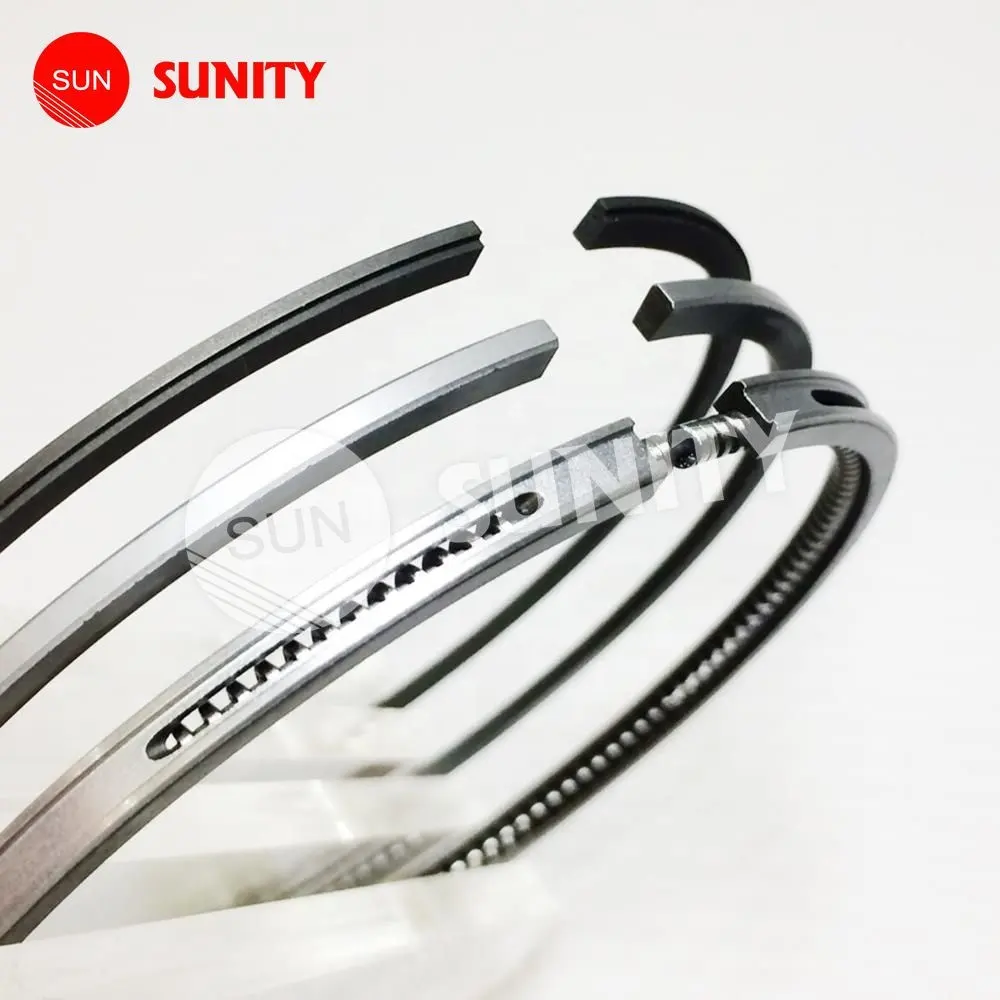 SUNITY คุณภาพพรีเมี่ยม123มม. * 3.306Kmm * 3มม. * 3มม. * 4มม. DE12TI ชุดแหวนลูกสูบ OEM 65 02503-8236สำหรับเครื่องกำเนิดไฟฟ้า