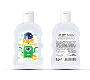 Gel desinfectante de manos para niños con etiqueta privada, 50ML, sabor a chicle, Material plástico para el cuidado de la salud hecho en Turquía, suministro sanitario - Product Image 2