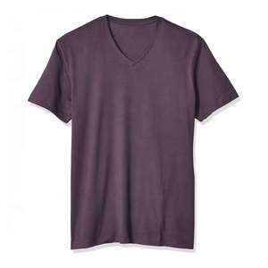 Camiseta de algodón de manga corta con cuello en V para hombre - Product Image 4