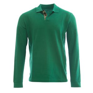 OEM hombres personalizado impreso 100% algodón Golf para Polo camiseta transpirable Jersey camiseta elegante estilo informal de manga larga de talla grande - Product Image 5