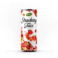 Directe prijs OEM/Private Label 320ML Non-GMO Gesteriliseerd Halal gecertificeerd 100% Pure Fruitige Smaak Mango Sap Drink Aluminium Blik