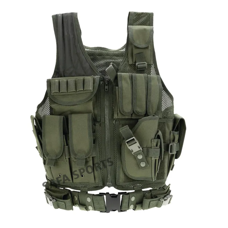 Tactisch Vest Met Universele Holster En Mesh-Ontwerp