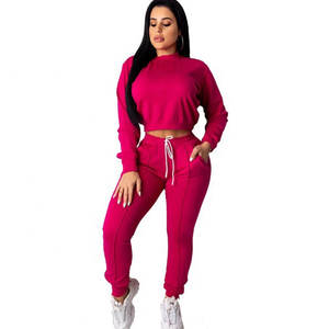 Conjunto de dos piezas para mujer, Top y pantalones cortos con cordón, chándal de Hip Hop, traje para correr - Product Image 2