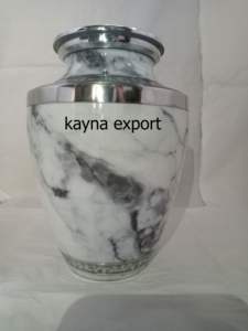 Hermosa urna de resina de mariposa Púrpura, la urna de cremación de metal de latón más vendida para 200 cenizas cúbicas, diseño de mariposa dorada con esmalte - Product Image 4