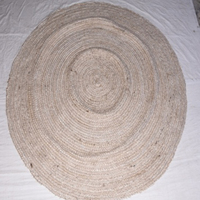 Tapis de sol indien en Jute à franges pour décoration de maison, nattes de chanvre, en style japonais, faites à la main