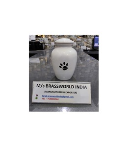 Fabricante y exportador indio de urnas funerarias para adultos de metal de estilo americano urna para mascotas - Product Image 1