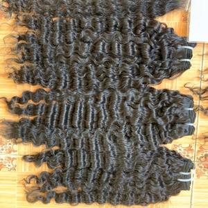 Cutícula sin procesar del fabricante de cabello nublado alineado cabello humano birmano virgen cabello rizado birmano crudo Paquete de donante único - Product Image 4