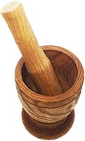 Mortier et pilon en bois de dernière génération, manche en bois, ustensiles de cuisine, outil de cuisine au prix de gros
