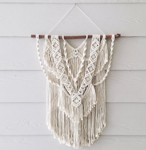 Macramé de suspension murale en macramé, bon bureau, Design ergonomique - Product Image 1