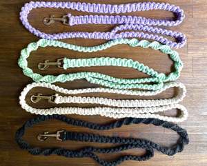 Laisse en macramé pour animaux de compagnie, Style Boho, idéal comme cadeau pour le chien ou le chiot, modèle fait à la main, mignonne, robuste - Product Image 1