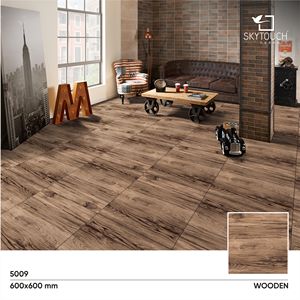 AZULEJOS DE PORCELANA DE MADERA DE CALIDAD PREMIUM 600X600 MM PARA USO HOGAR Y COMERCIAL FABRICANTE INDIO Venta directa de fábrica - Product Image 2