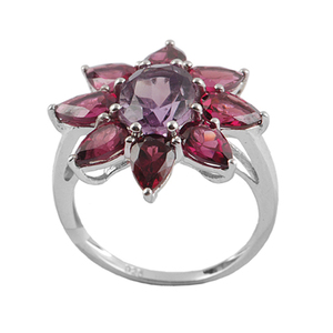 Meilleure vente bague en argent sterling 925 améthyste naturelle bijoux fins pour mariage de femme - Product Image 1