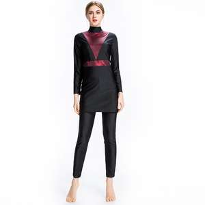 2021 <b>Modesty</b> Fashion Muslim Women Swimming Suit Islamic Clothing Full Cover - Product Image 6