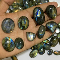 RIDA CREATIONS Cabochon de Labradorite Naturelle Certifiée IGI, Effet Arc-en-ciel Multi-Brillances, Changement de Couleur, Pierre Précieuse en Vrac de Haute Qualité