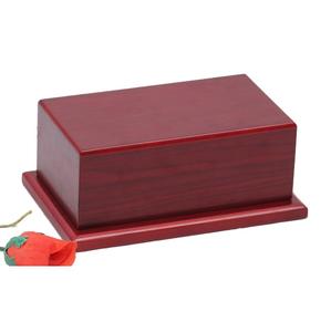 Urna de cremación de mascotas de metal pequeña y moderna Urna de ataúd de metal pequeña y elegante - Product Image 3