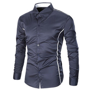 เสื้อลำลอง ODM สำหรับผู้ชาย, เสื้อ100% ผ้าฝ้ายแห้งเร็วและกันรอยเหี่ยวย่นกำหนดสีและโลโก้ได้ตามต้องการสำหรับฤดูใบไม้ผลิและฤดูร้อน - Product Image 4