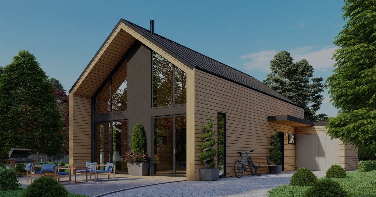 Resort prefab house Easy installation prefabricated light steel house prefab houses