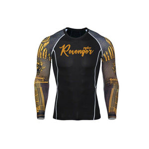 2021 Best <b>Bjj</b> <b>Rashguard</b> Custom Stretch OEM Printed <b>Rashguard</b> for Men Women Unisex Adults - Product Image 1