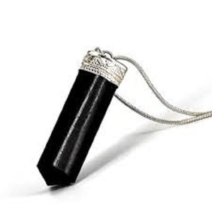 Tourmaline avec argent Point cristal pierre guérison amour 1 couleur N/A cristal naturel Top vente pendentifs galvanisés noir - Product Image 1