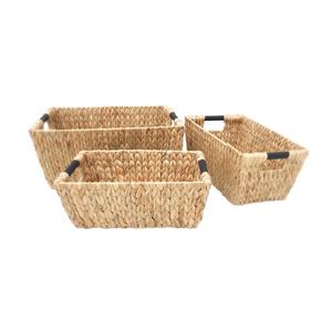 Panier de rangement en jacinthe d'eau naturelle tissée à la main panier de paille fait main du Vietnam 99GD - Product Image 6