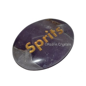 Piedra de Amatista con Palabra Grabada - Product Image 1
