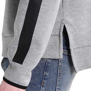 Sudaderas con Capucha de Algodón 100% para Hombre, con Media Cremallera, de Mezclilla, Color Sólido, Deportivas, de Invierno, con Logotipo Personalizado, Calidad Profesional, Novedad al por Mayor - Product Image 2
