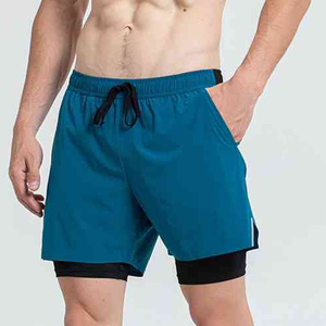 Pantalones Cortos Deportivos MESS SPORTS, Estilo Único, Casuales, para Gimnasio, Correr, Secado Rápido, Lona, SPANDEX/POLIÉSTER - Product Image 3