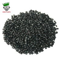 Granulés de plastique polypropylène (PP) de qualité d'injection noire Film de moulage de matériau recyclé vierge Pellets de PP de qualité alimentaire