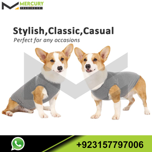 Camiseta de algodón a rayas para mascotas, ropa básica suave transpirable para perros pequeños, medianos y grandes, camisetas personalizadas al por mayor - Product Image 3