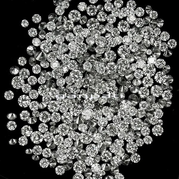 Grosir Moissanite Berlian 3-10Mm Bulat Brilian Dipotong Longgar Batu Pengiriman Cepat
