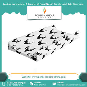 Cubierta de almohadilla cambiante, almohadilla de algodón orgánico reutilizable, personalizada - Product Image 2