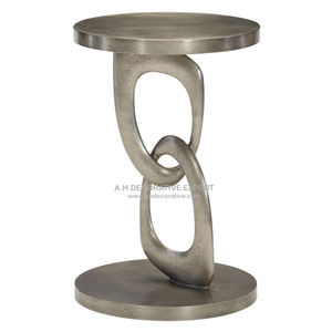 Aluminum <b>Silver</b> Antique Finished <b>Table</b> for Home Decoration Unique Design Antique Look Fancy Floor Decoration <b>Table</b> - Product Image 3