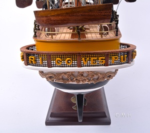 Stile antico 55cm Amerigo Vespucci modello di nave fatto a mano <span class=keywords><strong>in</strong></span> <span class=keywords><strong>legno</strong></span> cedro <span class=keywords><strong>mobili</strong></span> dipinti nautica <span class=keywords><strong>legno</strong></span> artigianato scatole di <span class=keywords><strong>legno</strong></span> da parete - Product Image 5