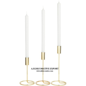 Metal <b>Candlestick</b> Holder for Sale Latest Design Aluminum Nickel Plated <b>Candlestick</b> Pillar Holder for Church Decoration - Product Image 4