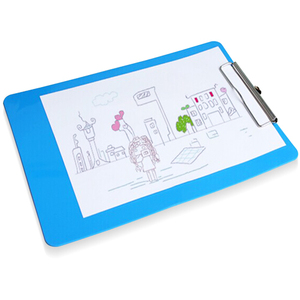 คลิปบอร์ดสแตนเลส SG-B241 แข็งแรง ทนทาน พิมพ์ลายพลาสติก ปรับแต่งได้ พร้อมตะขอเกี่ยวขนาดเล็กแบบยืดหดได้ 225x310 มม. - Product Image 3