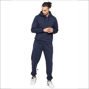 Sweat à capuche 100% coton pour homme, Logo brodé, impression personnalisée, survêtement couleur unie, grande taille, unisexe - Product Image 3